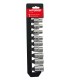 Jeu 9 douilles Torx femelle carré 1/2