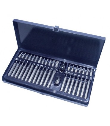 Coffret 38 embouts btr / torx / xzn adapt 3/8 -1/2
