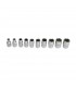 Jeu cliquet 1/4 avec 10 douilles 6 pans