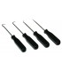 Lot 4 crochets noirs