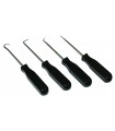 Lot 4 crochets noirs