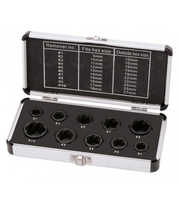 Coffret 10 extracteurs d'écrou et boulon