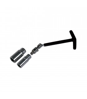 Clé bougie 3/8  avec 2 douilles 16 & 21mm