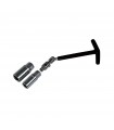 Clé bougie 3/8  avec 2 douilles 16 & 21mm
