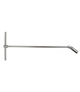 Clé à bougie à cardan en "T" lg. 520mm 14mm