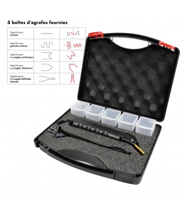 Kit réparation plastique par soudure d'agrafes