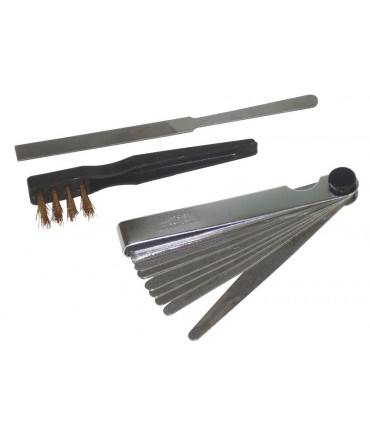 Lot 3 pièces jauge 18 lames brosse et lime