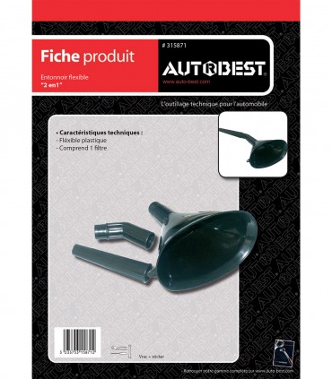 Entonnoir plastique grand modèle 3 en 1