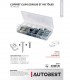 Coffret 170pcs clips écrous métalliques