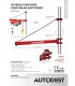 Potence pour palan électrique 600kgs 180°