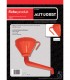 Entonnoir plastique bec coudé avec filtre