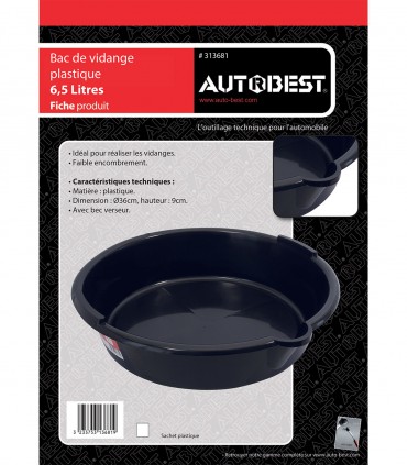 Bac de vidange 6,5L
