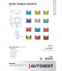 Lot de 12 micro fusibles