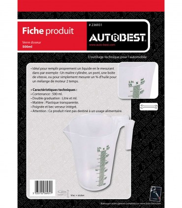 Verre doseur 500ml