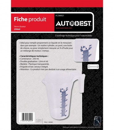Verre doseur 250ml