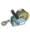 Treuil manuel tambour 550 kg 10m de câble acier