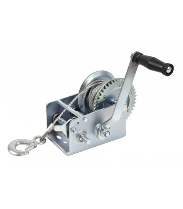 Treuil manuel tambour 1100kg 10m de câble