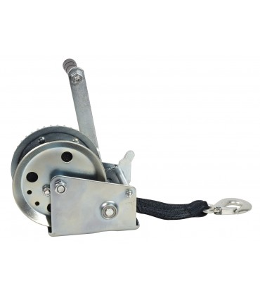 Treuil manuel tambour 550kg 10m de sangle