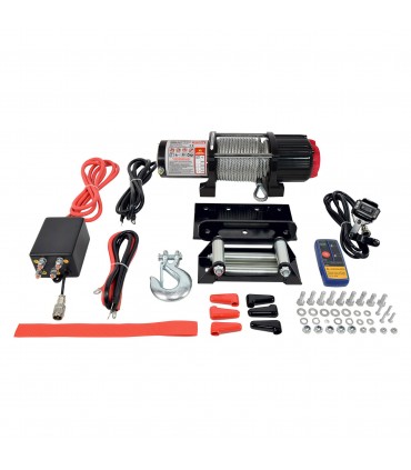 Treuil électrique 4x4 12v 2.70t câble acier 15m