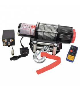 Treuil électrique 4x4 12v 2.70t câble acier 15m