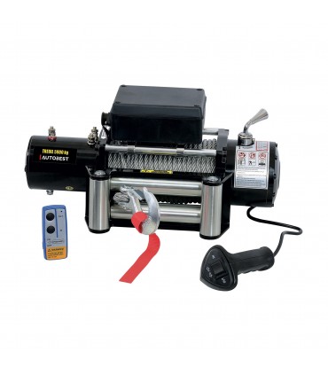 Treuil électrique 4x4 12v 5,9t 25m câble acier