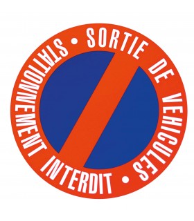 Disque stationnement interdit