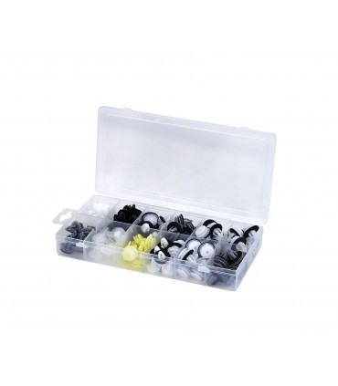 Coffret 92pcs agrafes panneaux de portes moulure