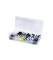 Coffret 92pcs agrafes panneaux de portes moulure