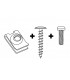 Coffret 170pcs clips écrous métalliques