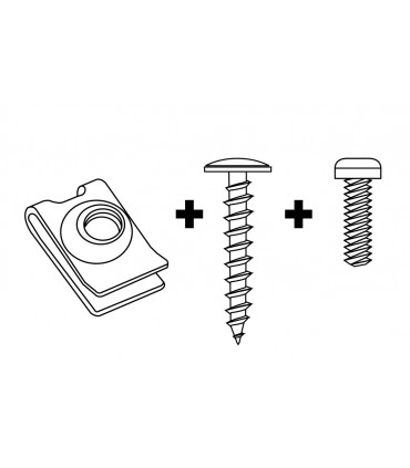 Coffret 170pcs clips écrous métalliques