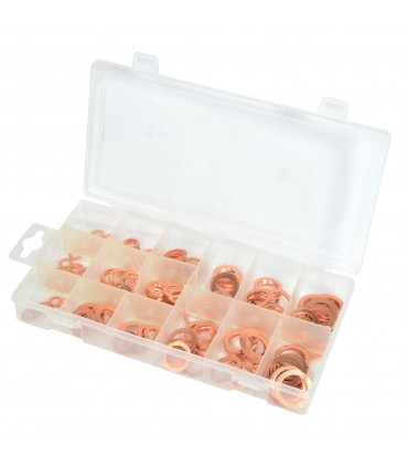 Coffret de 150 joints cuivre  5x10 à 5x24mm