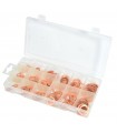 Coffret de 150 joints cuivre  5x10 à 5x24mm
