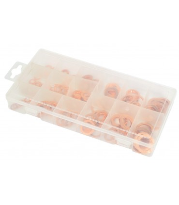 Coffret de 150 joints cuivre  5x10 à 5x24mm
