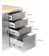 Servante atelier 4 tiroirs + 1 compartiment  plateau bois