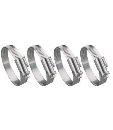 Lot 4 colliers métalliques 9mm de 8 à 16 mm