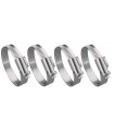 Lot 4 colliers métalliques 9mm de 8 à 16 mm