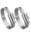 Lot 2 colliers métalliques 9mm de 12 à 22 mm