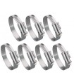 Lot 7 colliers métalliques assortis 9mm