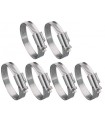 Lot 6 colliers métalliques assortis 12mm