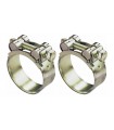 Lot 2 colliers à tourillons de 52 à 55mm
