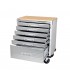 Servante atelier 6 tiroirs plateau bois