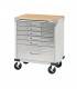 Servante atelier 6 tiroirs plateau bois