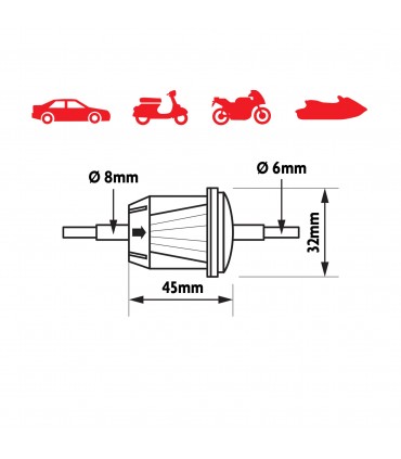 Filtre a carburant petit modèle