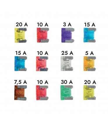 Lot de 12 micro fusibles