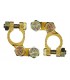 Lot 2 cosses laiton pour batterie