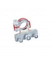 Cosse batt. multi-connexion dble positif rouge