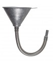 Entonnoir métal bec flexible