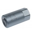 Embout vidange male 6pans carré 3/8 17mm