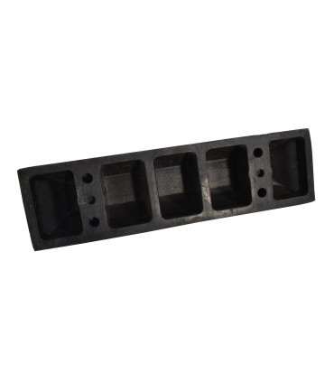 Butée de parking caoutchouc 55x15x10 mm
