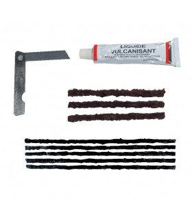 Kit vulcanisant pour réparation pneus